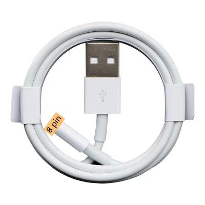 China Charging + Data Sending CE FCC RoHS Approved 1M2M3M Original Fast Charging White Cord 2A Fast Charging USB Data Cable For iPhone for sale