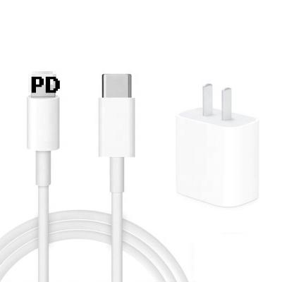 China Fast Charging Speed ​​+ PD 20W USB C Cable Fast Data Transfer Charger 18W Data C to 8pin Type C for iPhone 13 12 11 for sale