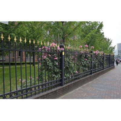 China Fuqian Easily Assembled White Picket Fence Manufacturer Galvanized Steel Fence Garden Fences Factory Price for sale