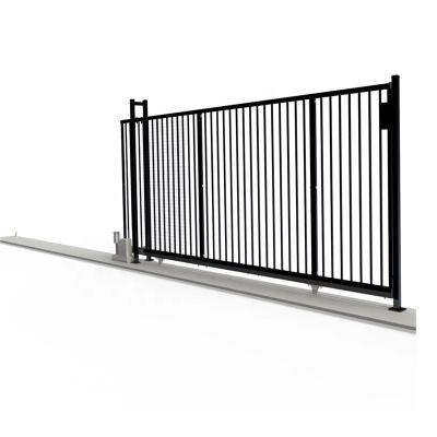 China Easily compiled low wall gate design iron exterior gates wrought iron sliding gate iron gate grill designs for sale low price for sale