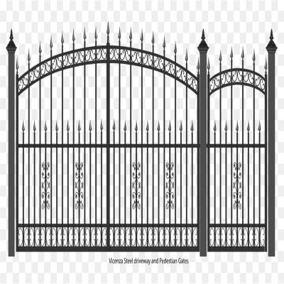 China Fuqian Brand Manufacture Entry Iron Easily Assembled Professional Door Designs Simple Wrought Iron Door Cast Iron Door Ornaments for sale