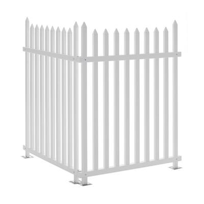 China Eco Friendly Feature Easily Assembled PVC White PVC Fencing Panel For Garden And Construction for sale