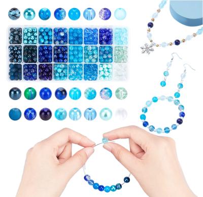 China Gradient Glass Beads Round Gradient Faceted Glass Beads Glass Beads Bracelet Wholesale Materials Diy Handmade Glass Beads For Jewelry Making for sale