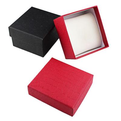 China Modern Luxury High-end Exquisite Artificial Leather Jewelry Box Watch Packaging Simple Generous Luxury Jewelry Box Custom Jewelry Box for sale