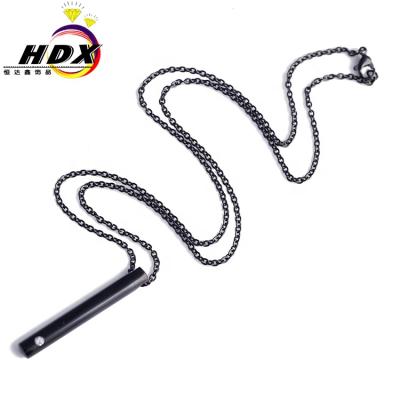 China Hot promotion cheap stainless steel jewelry geometric like couple's long bottle perfume necklace for sale