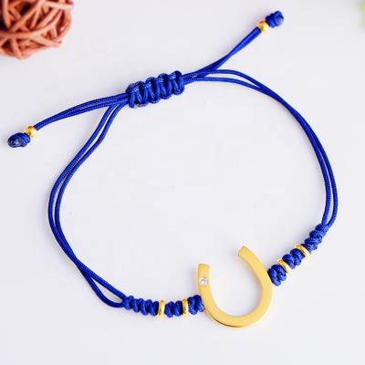 China Trendy Jewelry Fashion Stainless Steel Factory Shenzhen Leather U Shaped Bracelet New for sale