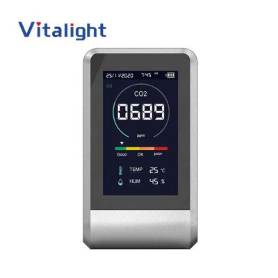 China Portable Desktop Desktop Temperature and Humidity Monitoring Carbon Dioxide Multi Gas Detector for sale