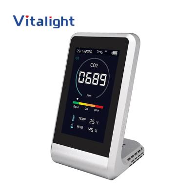 China Handheld With High Precision And Interference Free Miniature Infrared Sensor CO2 Air Detector 136.5*78*86mm for sale