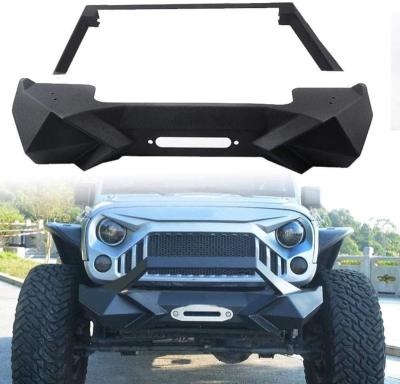 China / Wholesaler Customized Textured Car Front Bumper Heavy Mate Black For Jeep Wrangler JK Accessories for sale