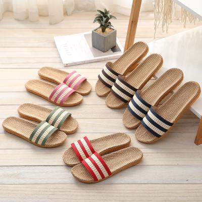 China CUSHIONING non-slip canvas slippers men's and women's slippers wholesale summer indoor floor canvas shoes for sale