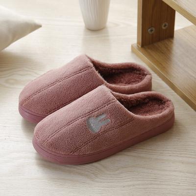 China CUSHIONING New Fashion Fur Flat Slippers Slipper Ladies Fur Winter Bedroom Slipper For Women for sale