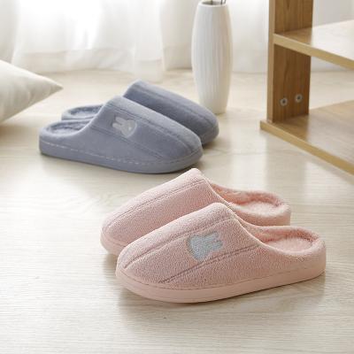 China CUSHIONING 2021 winter sale couples faux suede artificial fur plush unisex indoor slippers cotton thick warm light non-slip wool warm for sale