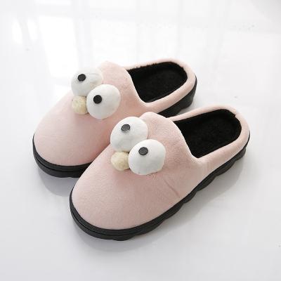 China CUSHIONING autumn and winter non-slip couple coral slippers female indoor velvet and warm for sale