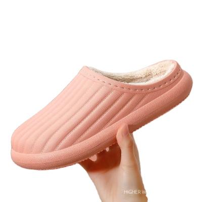 China CUSHIONING EVA Slippers Wholesale Winter Cotton Ladies Slippers Waterproof Couples Slippers for sale