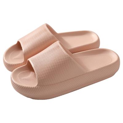 China CUSHIONING EVA Summer home bathroom lady and man couples quiet non-slip indoor slippers with a sense of excrement for sale