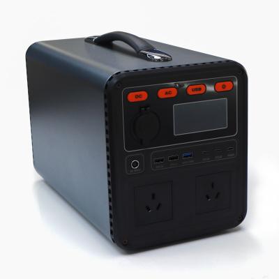 China Cigar Lighter OEM Power Station Portable High Capacity 1200W Solar Outdoor Uninterruptible Power Supply for sale