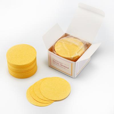 China Lowest MOQ Facial Cleansing Hot Selling Log Pulp Soft Sponge Cleansing Cellulose Facial Cleansing Tool For Skin Care Expert Facial Cleansing Pad for sale