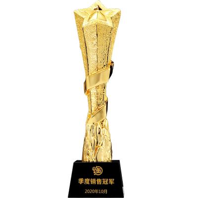 China India Customized Resin Trophy Business Gift Crystal Trophy for sale