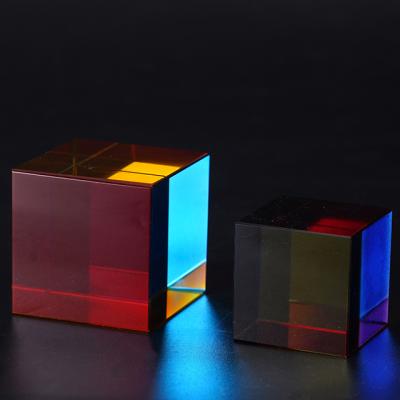 China Use wholesale high quality k9 empty crystal cube custom laser engraved 3d photo crystal glass cube for engraving for sale