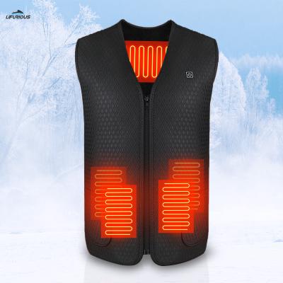 China Non-slip Filling Fever Constant Temperature Heating USB Charging Warm Adjustable Winter Vest Heating Neoprene Jacket for sale