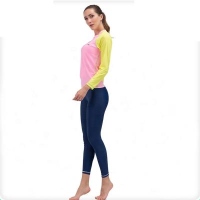 China Long Sleeve Women Long Sleeve Rashguard Swimwear Swimsuit Set for sale