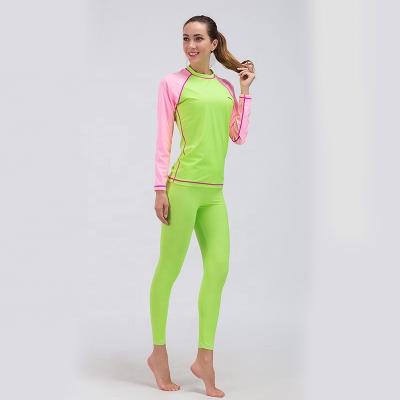 China Factory Free Sample High Quality Long Sleeve UV Protection Long Sleeve Rash Guard Women for sale