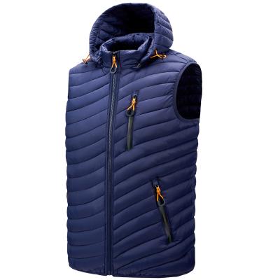 China 2021 Best Selling Winter Amazon Men Anti-Wrinkle Lightweight Down Casual Cotton Padded Vest for sale