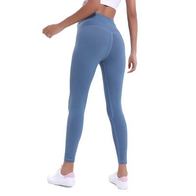 China New Autumn Yoga Pants Women Antibacterial Hip Sports Fitness Lifting Clothes are High Waisted and Ankle Length Slim Fit Pants for sale