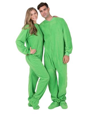 China RTS QUICK DRY Cheap Adult Pajamas Onesie Overall Jumpsuit With Poly Fleece Fabric for sale