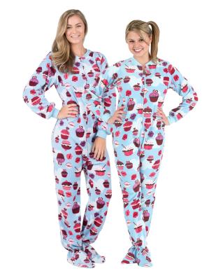 China Different types 2020 QUICK DRY printing funny onesie cartoon kangaroo pajamas with feet for sale