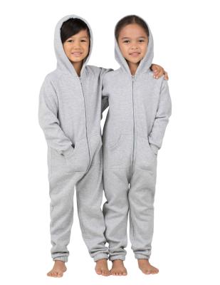 China Polyester/Cotton 2020 Color Unisex Fleece Single Toddler Boys Toddler Babies Onesie Hooded Overalls 7-13 Years for sale