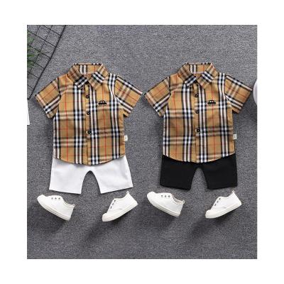 China 2021 casual hot sale baby clothes little boys clothes children summer suit boy clothing 2 piece sets for sale