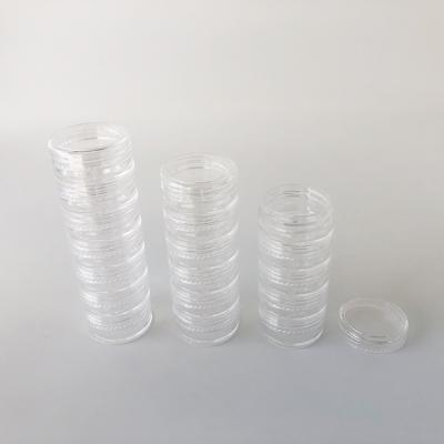 China 5g Empty Plastic Stacking Container 5ml Clear Plastic Stackable Jar Jar Container 5ml 5g, Multilayer Clear Stacking Jar 5g For Cosmetic Cream Glitters for sale