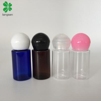 China 10ml Plastic Bottle With Screw Mushroom Ball Cap BPA Free PET 10ml Plastic Bottle With Screw Mushroom Ball Cap Lid For Cosmetic Facial Lotion Waters Essential Oils for sale