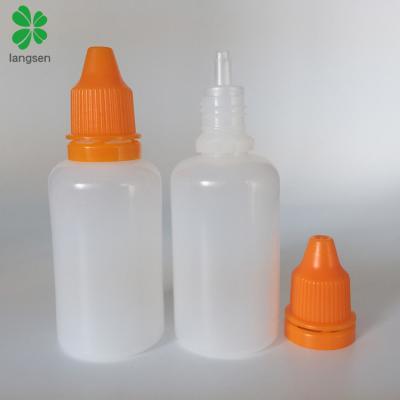 China Wholesale PE 30ml plastic dropper bottle PE 30ml plastic dropper bottle with tamper evident proof lid, 30ml/1oz suqeezable liquid bottle for sale