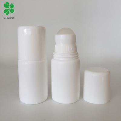 China 50ml 50g Plastic PE White Deodorant Roll On Bottle 50ml 50g Plastic PE White Deodorant Bottle Roll On Bottle Cheap Price Bottle for sale