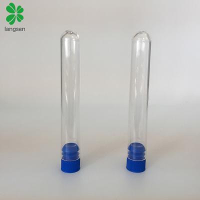 China Clear Test Tubes with Plug Lids Plastic Transparent 15ml Celar Picosecond Test Tubes with Plug Lids for Pharmaceutical Education Lab Use, Diameter 15mm x 100mm for sale