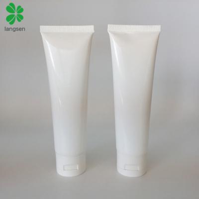 China 100ml Plastic Squeeze Tube With Flip Top Wholesale 100ml 100g Plastic Squeezable Tube With Flip Top Lid For Face Cleansing Cream, Cosmetic Cream, Soft Packing Tube for sale