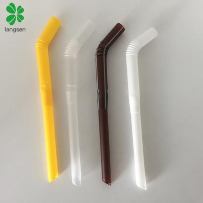 China Hot Selling Disposable Telescopic Folding Drinking Straws PP Material Disposable Telescopic Folding Drinking Straws Plastic Pipes For Drinks, Drinks, Coffee, Milk Tea for sale