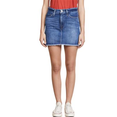 China Anti-static women custom design denim short skirt bule ladies mini mini skirt for sale