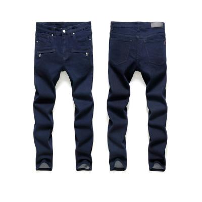 China Men Breathable Straight Black Stretch Skinny Jeans Distressed Jeans For Man Wholesale for sale