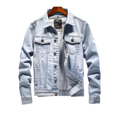 China Streetwear Denim Man Cotton Comfort Ripped Lattice Jacket Custom Made Wholesale Mens Jackets Viable for sale