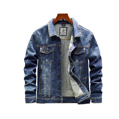 China Latest Design Viable Style Denim Classic Man Plain Denim Jacket for sale