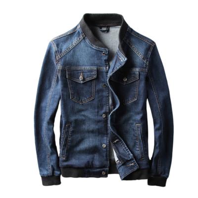 China OEM QUICK DRY Custom Service High Quality Lattice Jacket Men Denim Jackets With Elastic Autumn Wear for sale