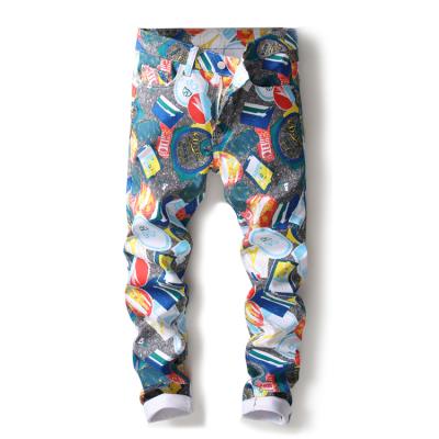 China Breathable Custom Design Man Customize Multicolor Cotton Long Pants Skinny Straight Pants for sale