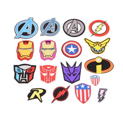 China Eco-friendly High Quality Custom Embroidery Patches Maker Brand Badge For Super Robot Man Patch for sale