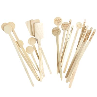 China 2020 Sustainable Factory Price Customized Eco Friendly Birch Wood Coffee Stirrers Drinks Stirrers for sale