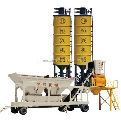 China Building Works YHZS25 Mobile Concrete Mixing Batching Plant For Sale for sale