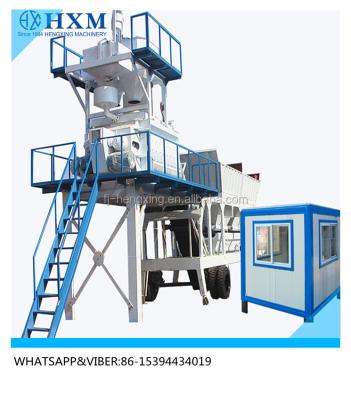 China Construction Projects Mobile Concrete Batching Plant Moved Concrete Plant With Automatic Weighing System for sale