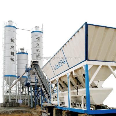 China HZS50 HZS75 HZS100 Road Concrete Mixing Plant / Modular Ready Mixed Batching Plant for sale